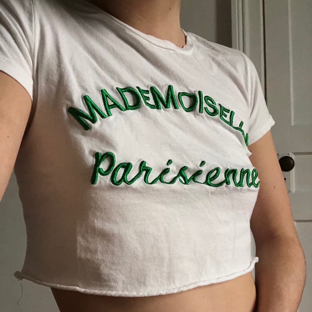 Super Cropped “Mademoiselle Parisienne” Tee